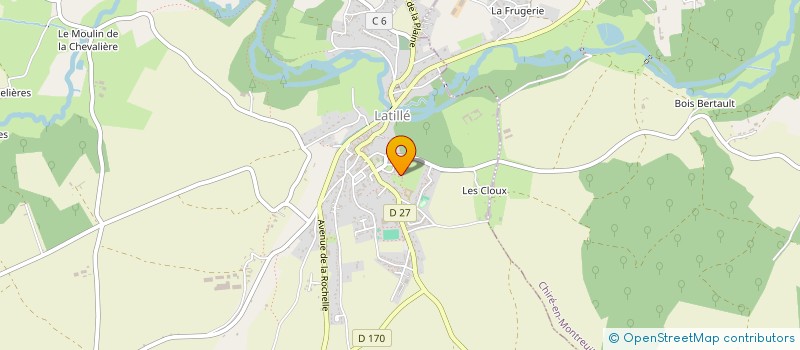 localisation de l'entreprise MADAME GLADYS LEFEVRE  POITIERS