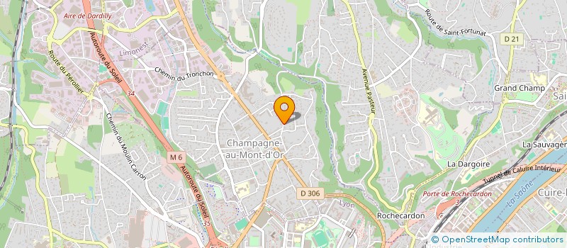 localisation de l'entreprise MADAME GLADYS MARTIN  CHAMPAGNE-AU-MONT-D'OR