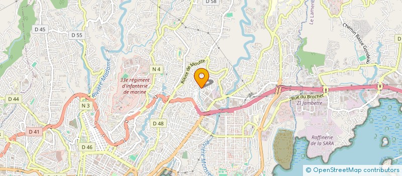 localisation de l'entreprise MADAME GLADYS PALCY  FORT DE FRANCE