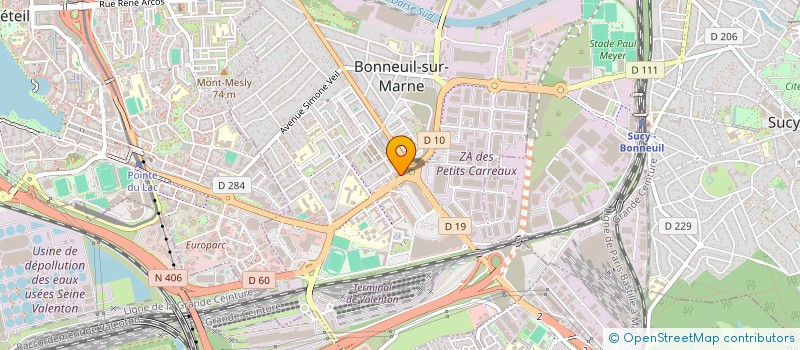 localisation de l'entreprise MADAME GLADYS PELAGE  BONNEUIL-SUR-MARNE