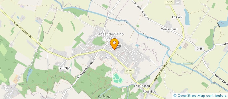 localisation de l'entreprise MADAME GLADYS PEREZ  LABASTIDE-SAINT-SERNIN