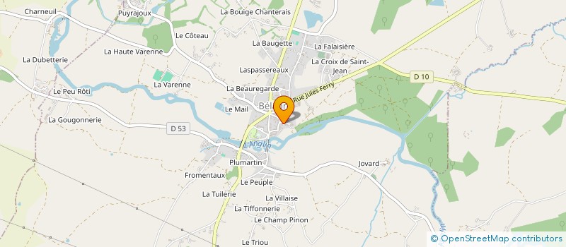 localisation de l'entreprise MADAME GLADYS PETIT à BELABRE