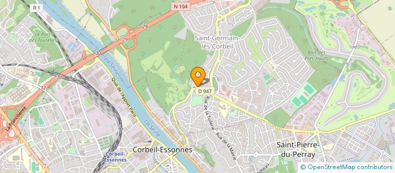 localisation de l'entreprise MADAME GLADYS PINNOCK  ST GERMAIN LES CORBEIL