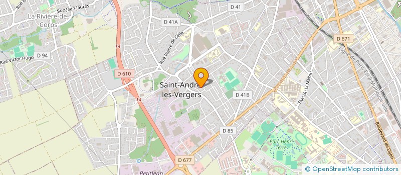 localisation de l'entreprise MADAME GLADYS RACON  SAINT-ANDRE-LES-VERGERS