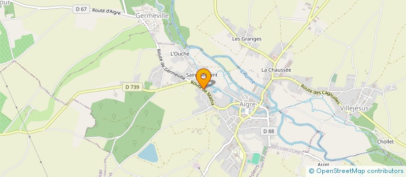 localisation de l'entreprise MADAME GLADYS RENAUD à AIGRE