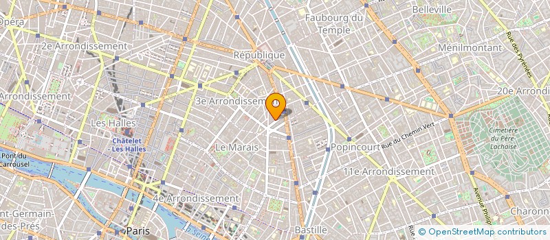 localisation de l'entreprise MADAME GLADYS RIBEAUD à PARIS