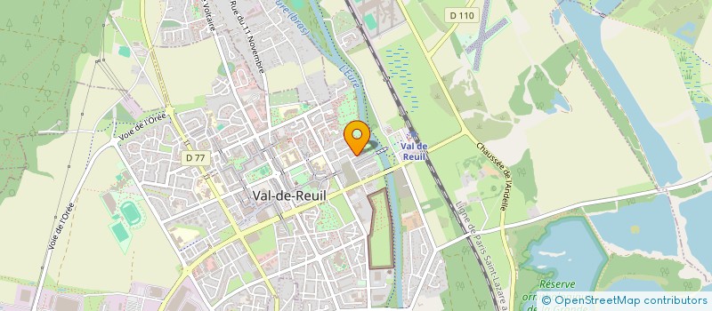 localisation de l'entreprise MADAME GLADYS SOLIGNAC  VAL-DE-REUIL