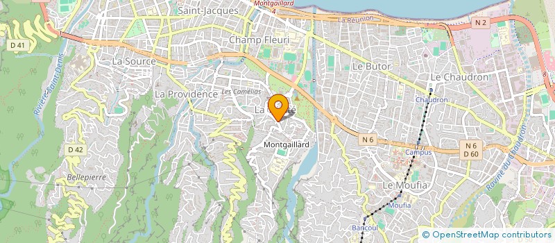 localisation de l'entreprise MADAME GLADYS TECHER à SAINT-DENIS