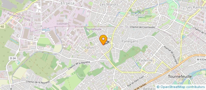 localisation de l'entreprise MADAME GLADYS TELLIER  TOURNEFEUILLE