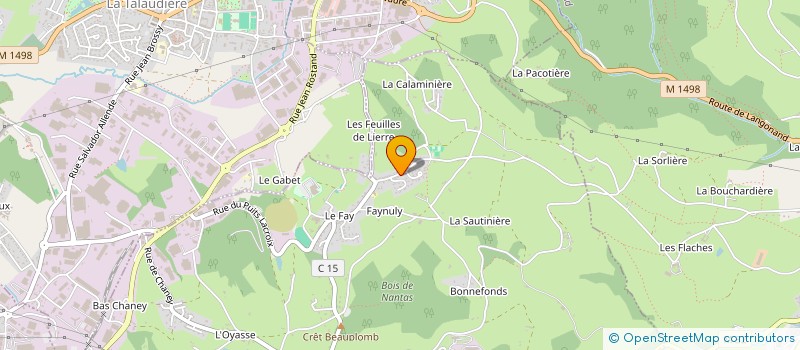 localisation de l'entreprise MADAME GLADYS TRANIER à SAINT-JEAN-BONNEFONDS