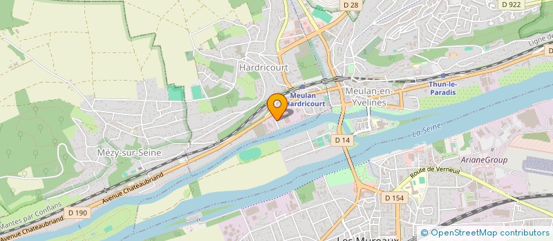 localisation de l'entreprise MADAME GLADYS YVON  HARDRICOURT