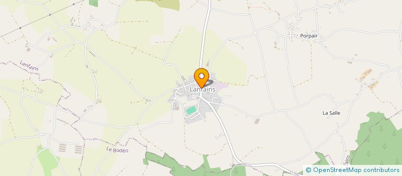 localisation de l'entreprise MADAME GLADYSS HOAREAU  LANFAINS