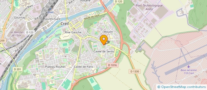 localisation de l'entreprise MADAME GLAIDE MANKERI SITA  CREIL