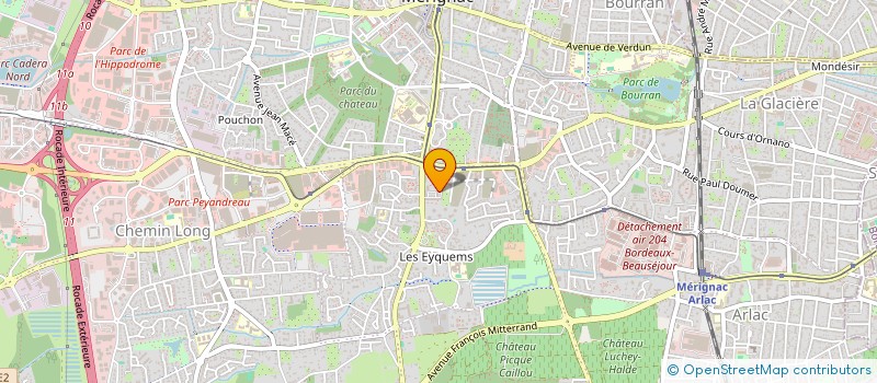 localisation de l'entreprise MADAME GLAUCIA DE CASTRO MARTINS  MERIGNAC