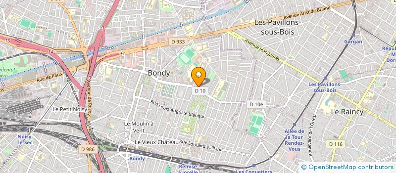 localisation de l'entreprise MADAME GLAWDYS ANGELARD  BONDY