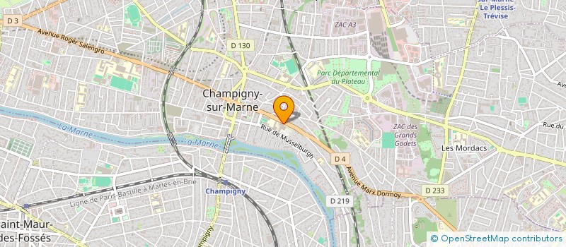 localisation de l'entreprise MADAME GLAWDYS IDOMENEE  CHAMPIGNY-SUR-MARNE