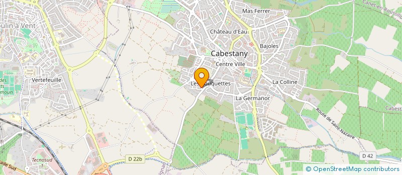 localisation de l'entreprise MADAME GLAWDYS JOBELLO  CABESTANY