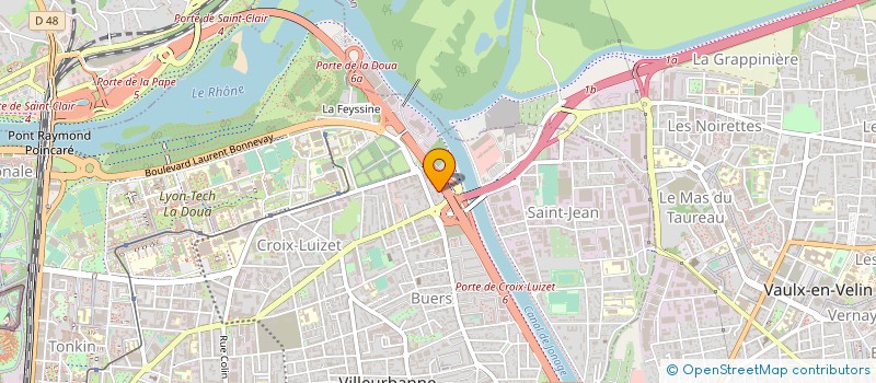 localisation de l'entreprise MADAME GLAWDYS MOINE  VILLEURBANNE