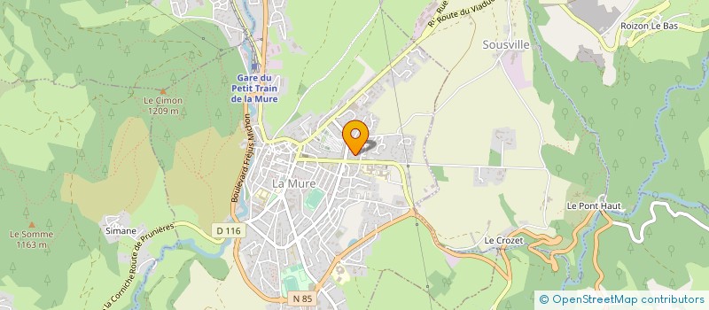 localisation de l'entreprise MADAME GLAWDYS RODA  LA MURE