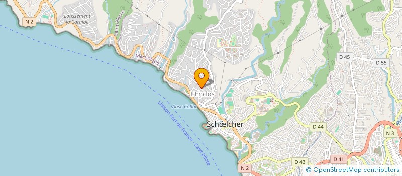 localisation de l'entreprise MADAME GLEIDE SANTOS SILVA  SCHOELCHER