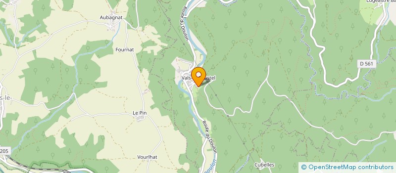 localisation de l'entreprise MADAME GLEIDJANE ROCHA  VALS-LE-CHASTEL