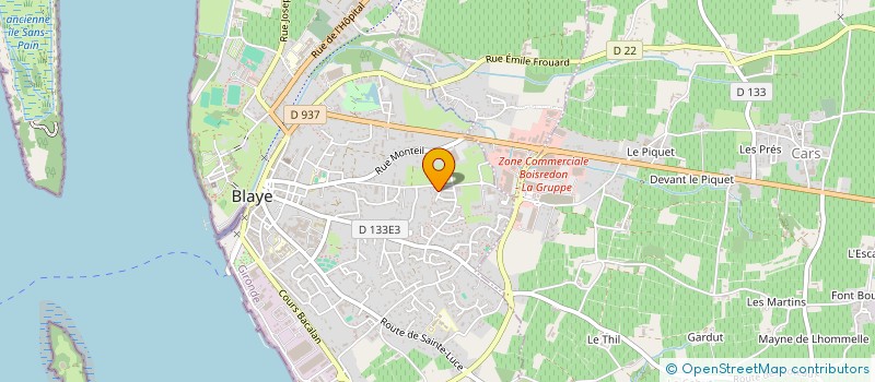 localisation de l'entreprise MADAME GLORIA AGUILAR à BLAYE