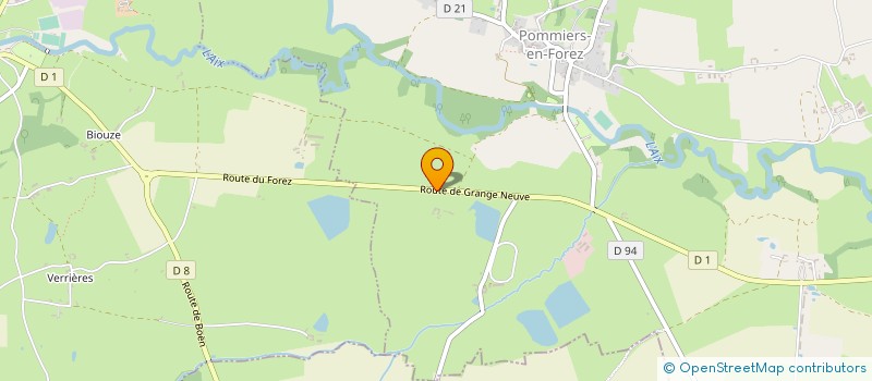 localisation de l'entreprise MADAME GLORIA BERNARD  POMMIERS-EN-FOREZ