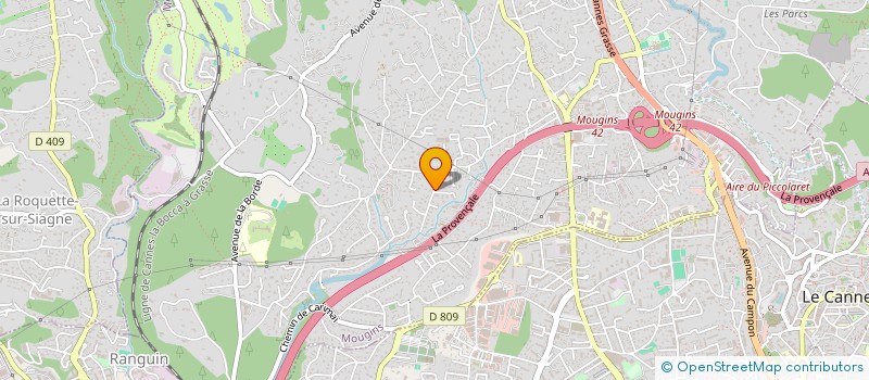 localisation de l'entreprise MADAME GLORIA FERNANDEZ à MOUGINS