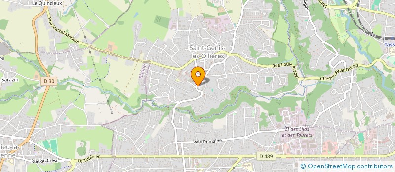 localisation de l'entreprise MADAME GLORIA FILAFERRO  SAINT-GENIS-LES-OLLIERES