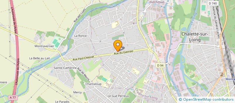 localisation de l'entreprise MADAME GLORIA FONTAINE  CHALETTE-SUR-LOING