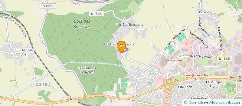 localisation de l'entreprise MADAME GLORIA MARTINS DA SILVA à DREUX