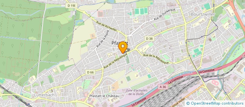 localisation de l'entreprise MADAME GLORIA RATZLATT  PFASTATT