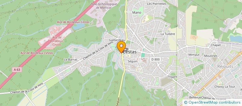 localisation de l'entreprise MADAME GLORIA SALAS à CESTAS