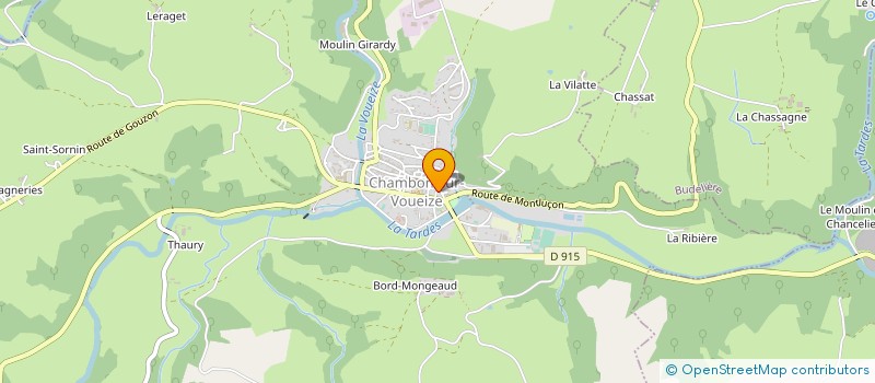 localisation de l'entreprise MADAME GLORIA SANDU  CHAMBON-SUR-VOUEIZE