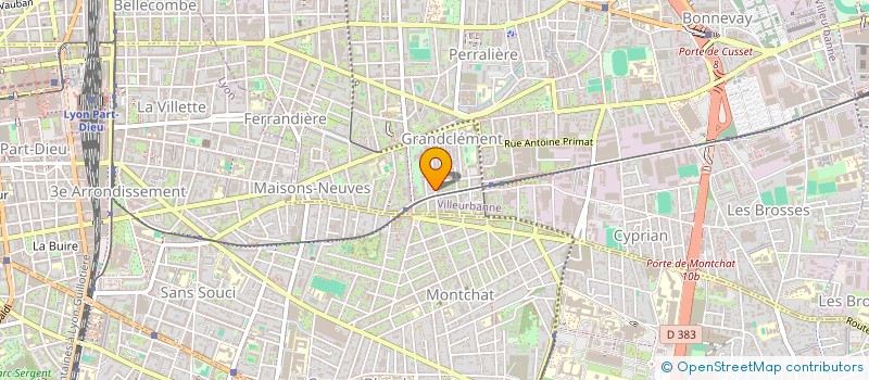 localisation de l'entreprise MADAME GLORIA ZOLA  VILLEURBANNE