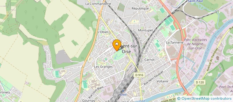 localisation de l'entreprise MADAME GLORIEUSE NGAMPHINI NGAMOUALA  NOGENT-SUR-OISE