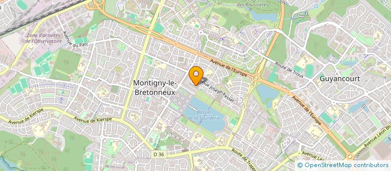 localisation de l'entreprise MADAME GLWADYS CORVO  MONTIGNY-LE-BRETONNEUX