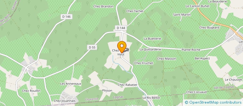 localisation de l'entreprise MADAME GLWADYS PEREZ  VAL-DE-COGNAC