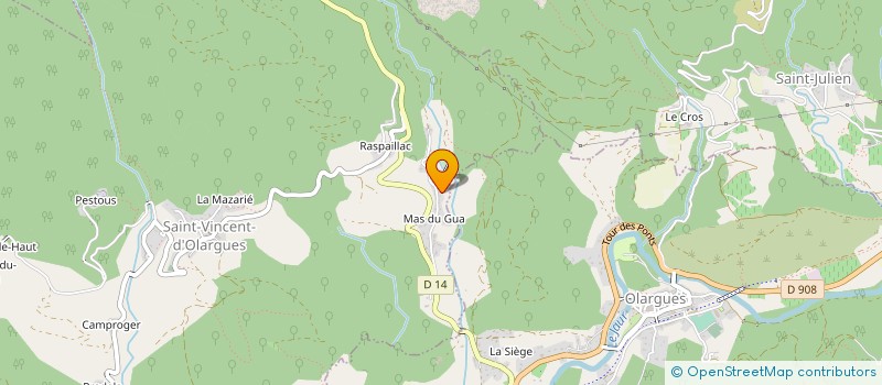 localisation de l'entreprise MADAME GLYNIS BEAUMONT COOK à SAINT-VINCENT-D OLARGUES