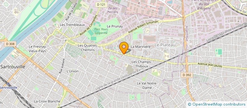 localisation de l'entreprise MADAME GNAHORE ZIGO  SARTROUVILLE