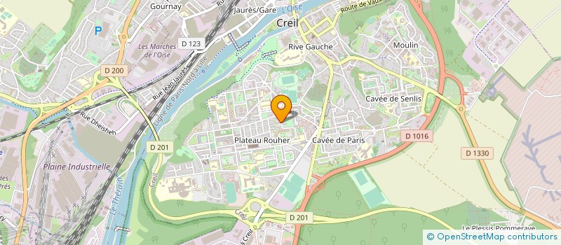 localisation de l'entreprise MADAME GNAME DIARRA  CREIL