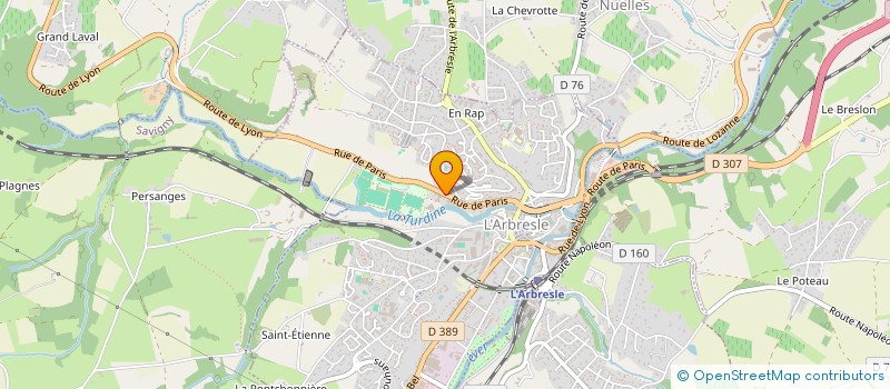 localisation de l'entreprise MADAME GNAOLET DAHEROT  L'ARBRESLE