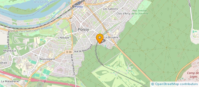 localisation de l'entreprise MADAME GNARGONNA BATAMNAOULA MEDOUGOU  POISSY