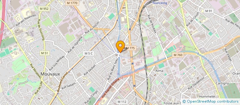 localisation de l'entreprise MADAME GNIEMMA DRAME  TOURCOING