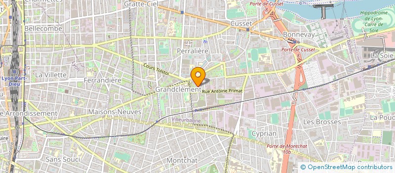 localisation de l'entreprise MADAME GNILANE FAYE  VILLEURBANNE