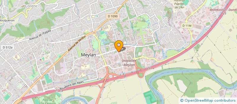 localisation de l'entreprise MADAME GNILANE KOTE  MEYLAN