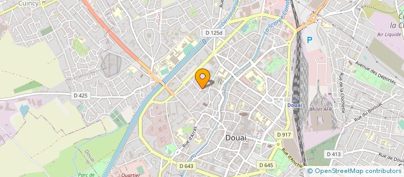 localisation de l'entreprise MADAME GNINENA A BEKA DABIRE à DOUAI