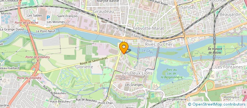 localisation de l'entreprise MADAME GNINSINAKOU KONE  TOURS