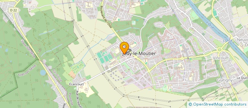 localisation de l'entreprise MADAME GODELIVE LA GRACE KASONGA  JOUY-LE-MOUTIER