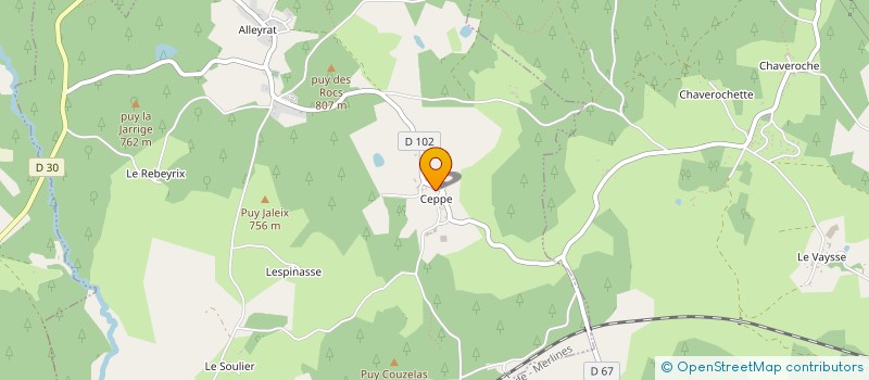 localisation de l'entreprise MADAME GOEGETTE BOUSSIGNAC  ALLEYRAT